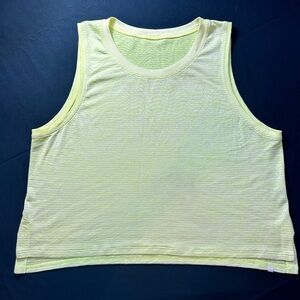 Lululemon Athletica Light Yellow Tank Top
